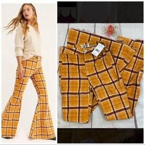 NWT Free People High Waist Corduroy Flare Jeans